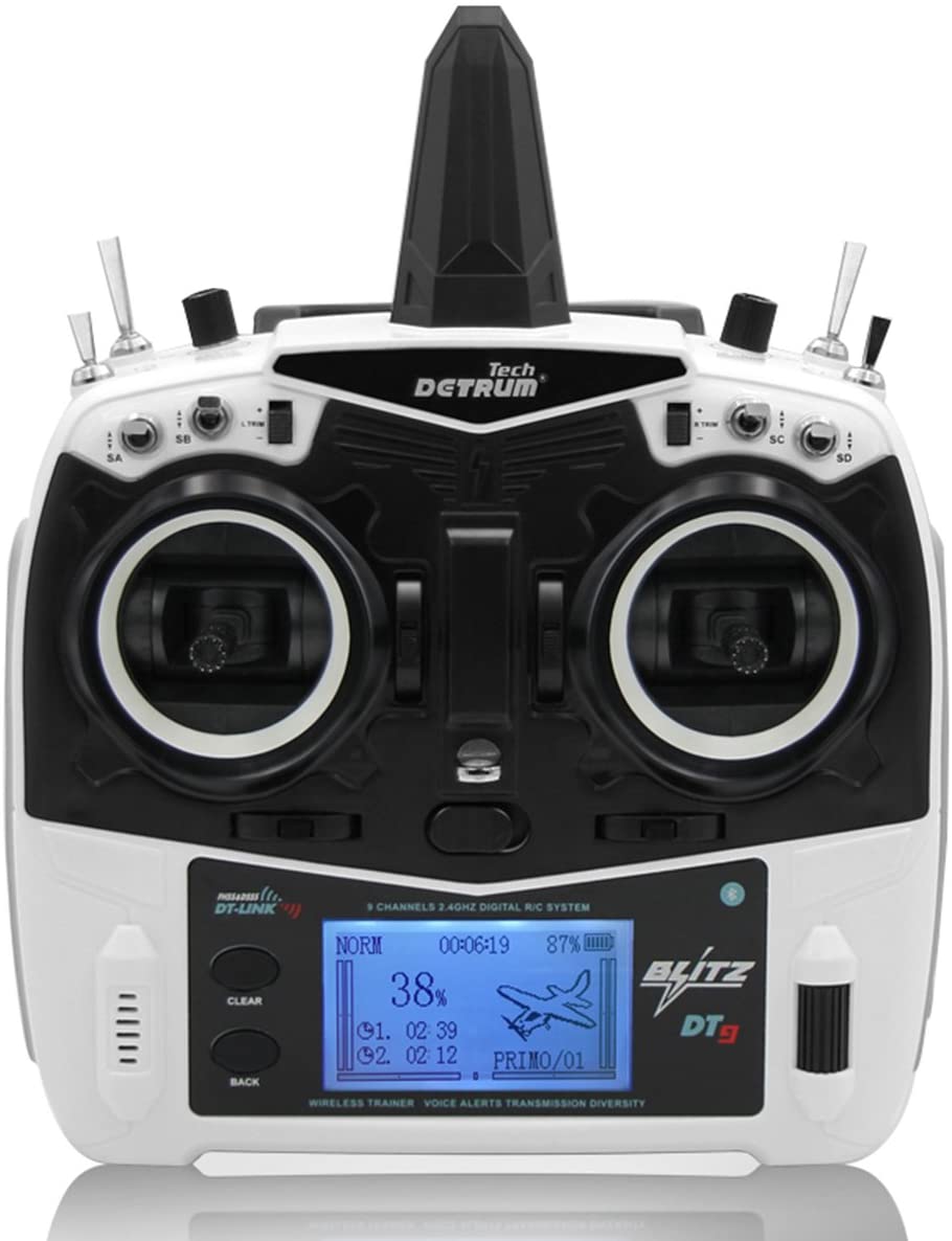 Dynam Detrum Blitz 9 ch Dig Radio w-9ch rec White